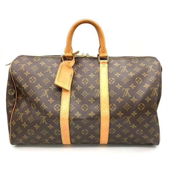 Louis Vuitton Handbags - LOUIS VUITTON Authentic Brown Monogram Canvas Keepall 45 Boston Bag